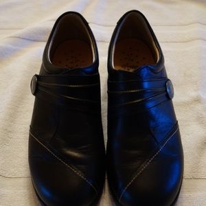 Finn Comfort "Galway" Black Leather Shoes